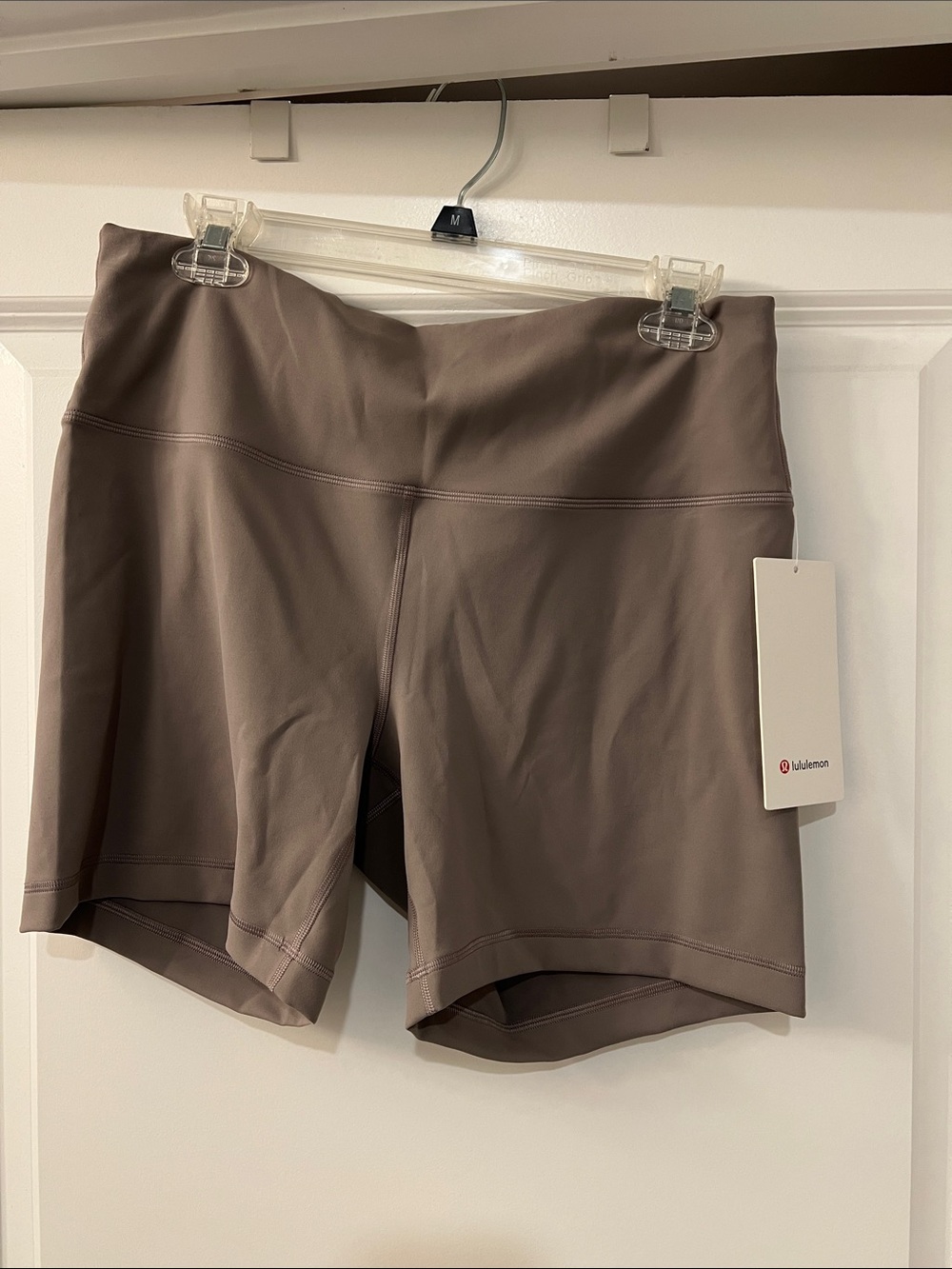 lululemon athletica Women's High-Rise Taupe Bike Shorts